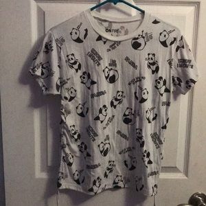 This adorable panda shirt is just what your daughter needs!